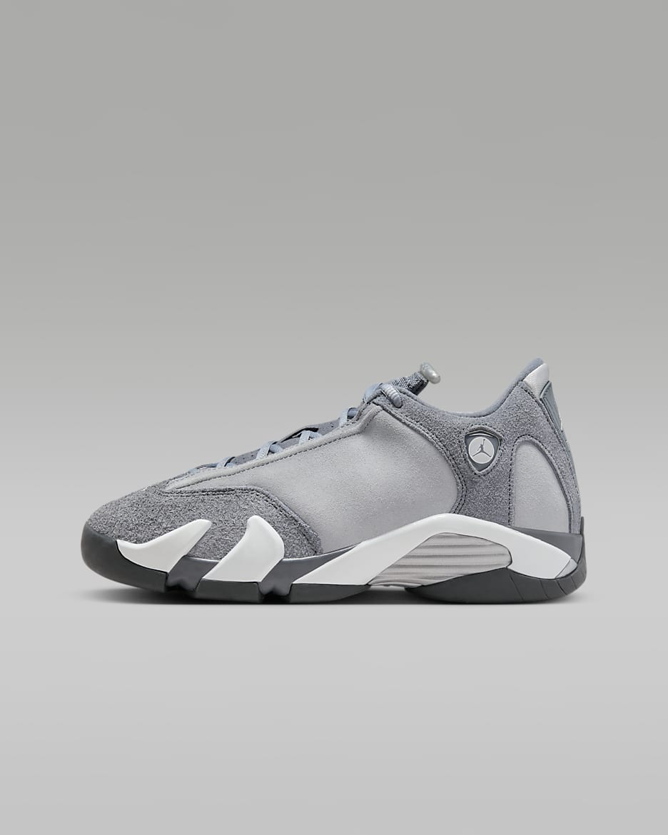 Air Jordan 14 Retro Flint Grey Big Kids Shoes. Nike